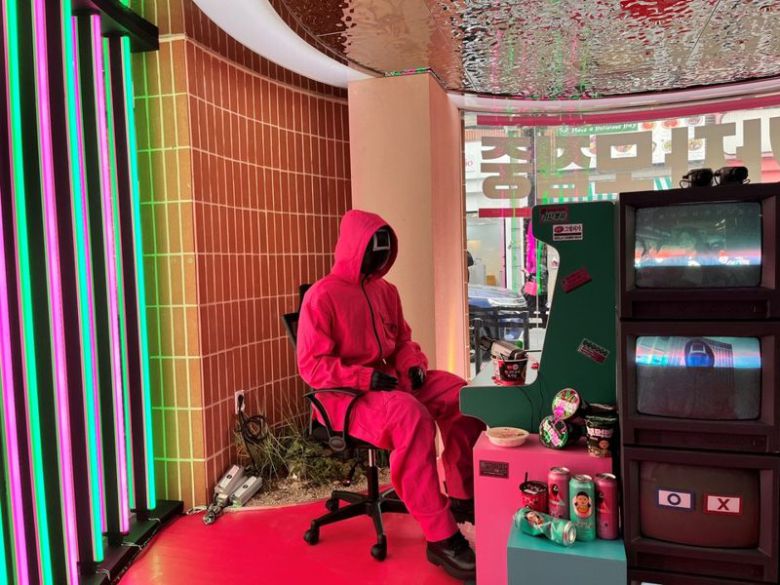 GS25·오징어게임 시즌2 팝업스토어 포토존, /사진=GS25