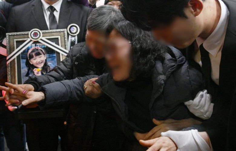 14일 오전 대전 서구 건양대병원 장례식장에서 김하늘양의 발인식이 엄수되고 있다. (공동취재) 2025.2.14/뉴스1 ⓒ News1 김기태 기자 /사진=뉴스1