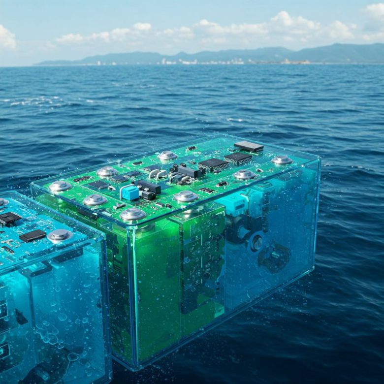 AI 제미니로 만든 해수전지 이미지.