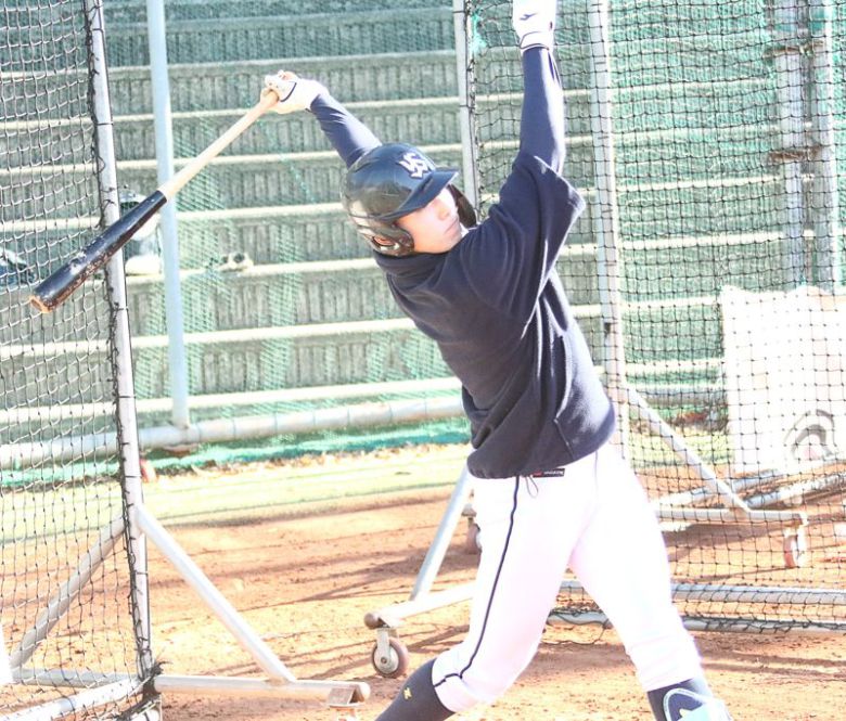 A조 유신고 3학년 거포 신재인은 3루수 중에서도 최상위급 자원으로 꼽힌다. 사진=전상일 기자