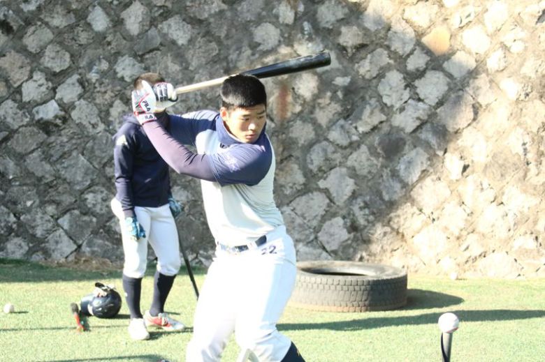 B조 경남고 3학년 정문혁은 최근 윈터리그에서 3개의 홈런포를 쏘아올렸다. 사진=전상일 기자