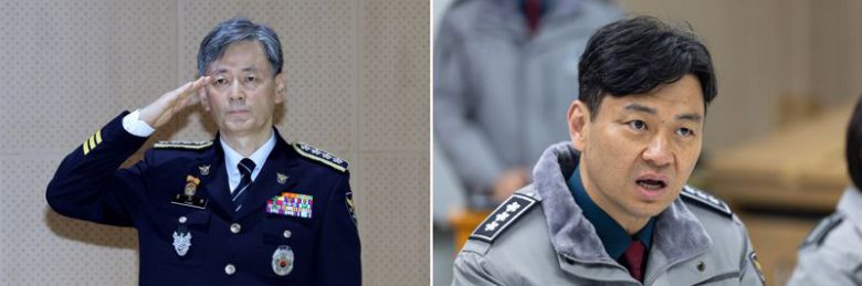 조지호 전 경찰청장(왼쪽)과 빅현수 서울경찰청장 직무대리. /사진=뉴스1, 뉴시스