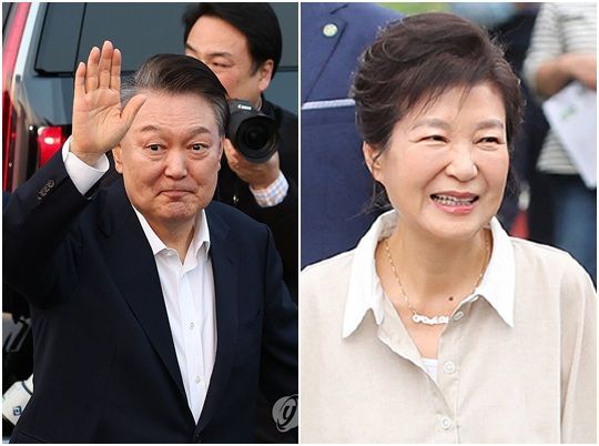 윤석열 대통령, 박근혜 전 대통령. 사진=연합뉴스