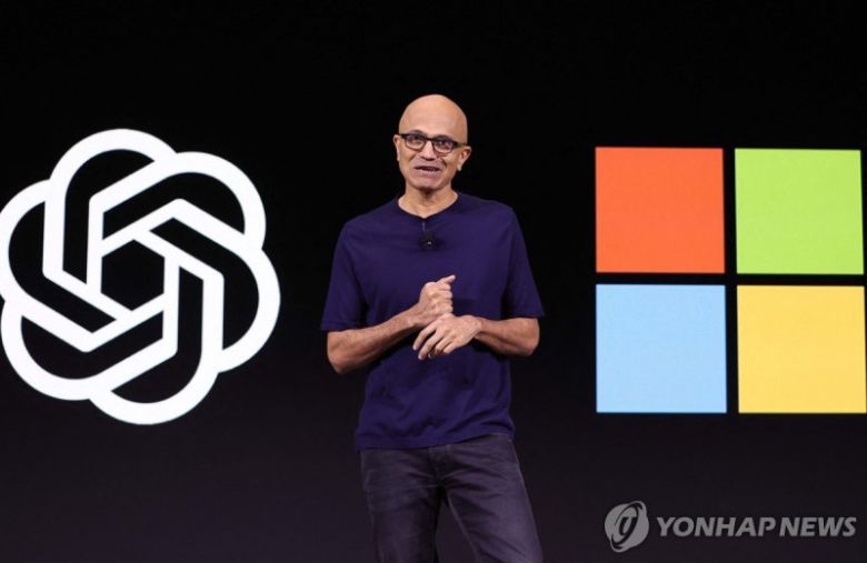 마이크로소프트 사티아 나델라 CEO. 연합뉴스