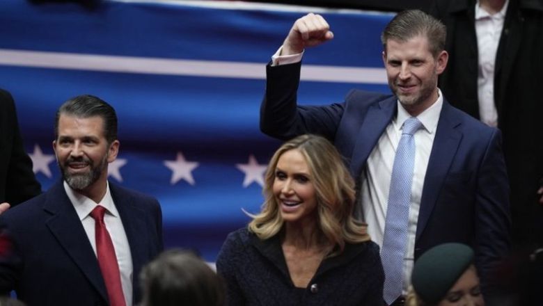 도널드 트럼프 주니어(좌측 첫 번째)와 에릭 트럼프(우측). AP연합뉴스