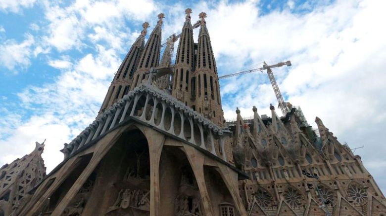 차에서 바라본 사그라다 파밀리아 성당. 사진=김태원(tan)