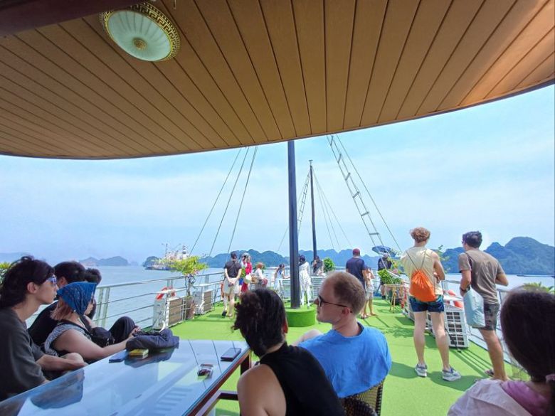 하롱 베이 크루즈 꼭떼기 층의 모습. 사진=이환주 기자