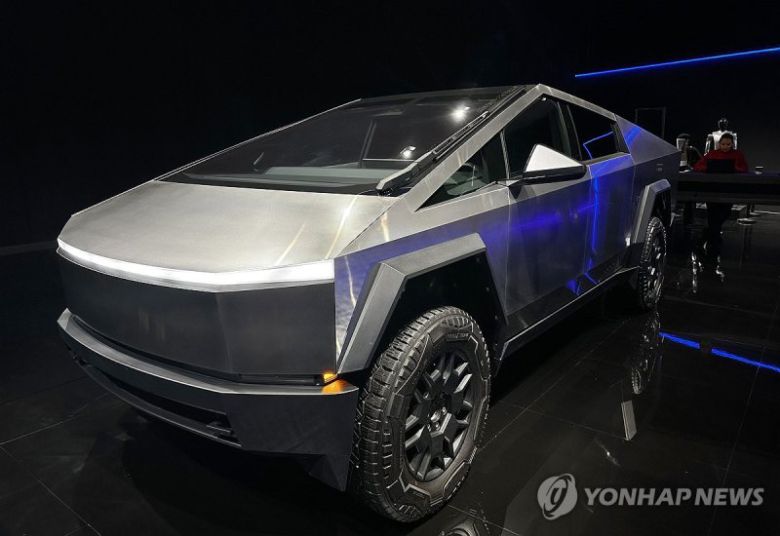 테슬라 전기 픽업트럭 '사이버트럭'/사진=연합뉴스