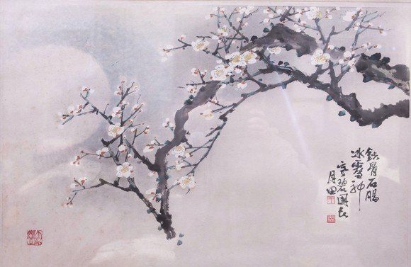 장우성 '매화'                                    천칠봉 '풍경'. 고래문화재단 제공