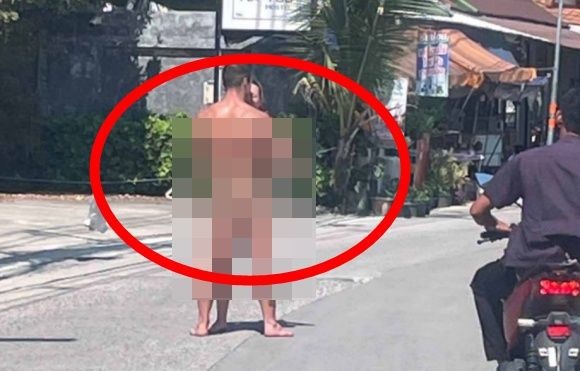 태국의 한 유명 관광지의 도로에서 알몸으로 서로를 껴안고 “사랑 표현 방식”이라고 주장한 20대 폴란드 커플이 경찰에 체포됐다.사진=코팡안 경찰서