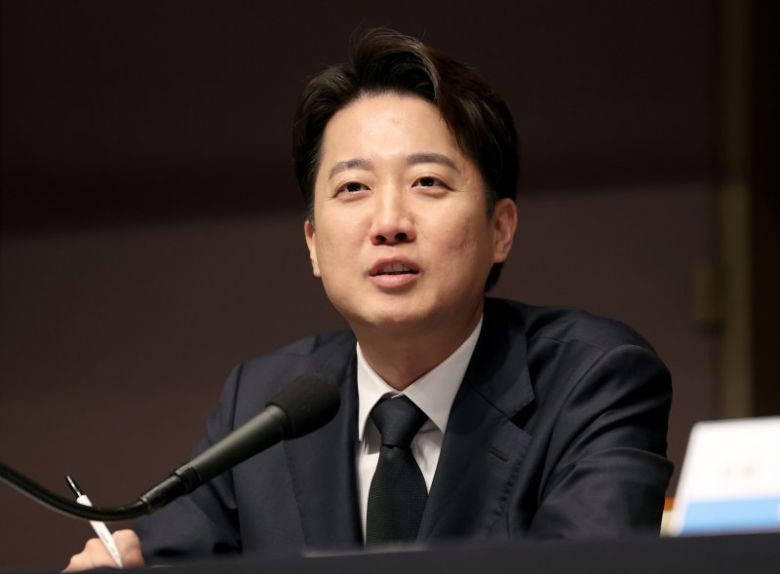 이준석 개혁신당 대통령 후보가 지난달 30일 서울 중구 프레스센터에서 열린 관훈토론회에서 발언을 하고 있다. /사진=뉴시스