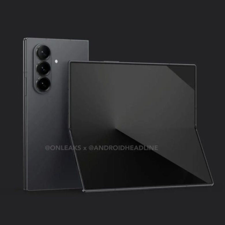 IT 팁스터 온리크스와 IT 매체 안드로이드헤드라인이 합작한 갤럭시 Z 폴드 7 예상 렌더링