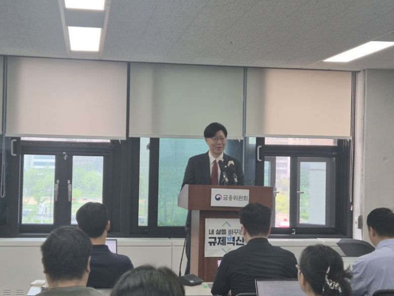 김소영 금융위원회 부위원장이 16일 정부서울청사 기자실에서 퇴임인사를 하고 있다. 사진=서혜진기자