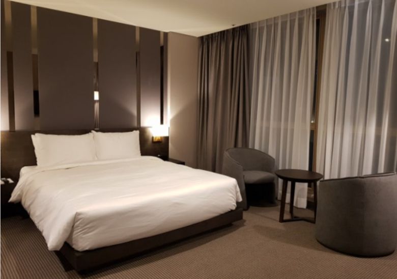 센텀비즈니스 프리미어 더블 객실. 센텀비즈니스호텔 제공