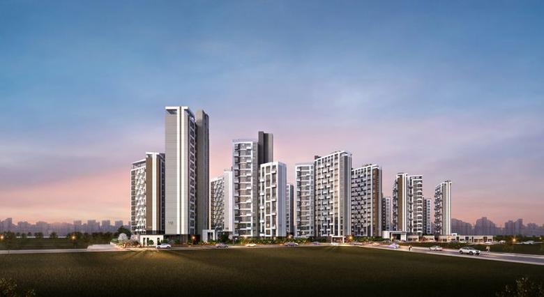 고덕 강일 대성베르힐 투시도. 디에스종합건설·대성베르힐건설 제공