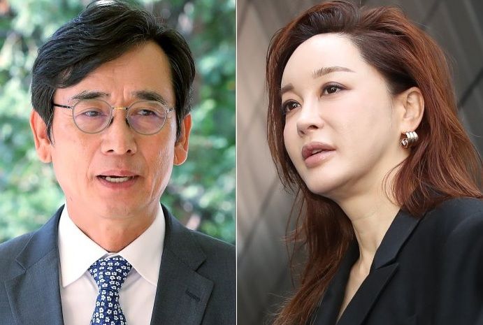 유시민 작가(왼쪽), 배우 김혜은 /뉴시스 뉴스1