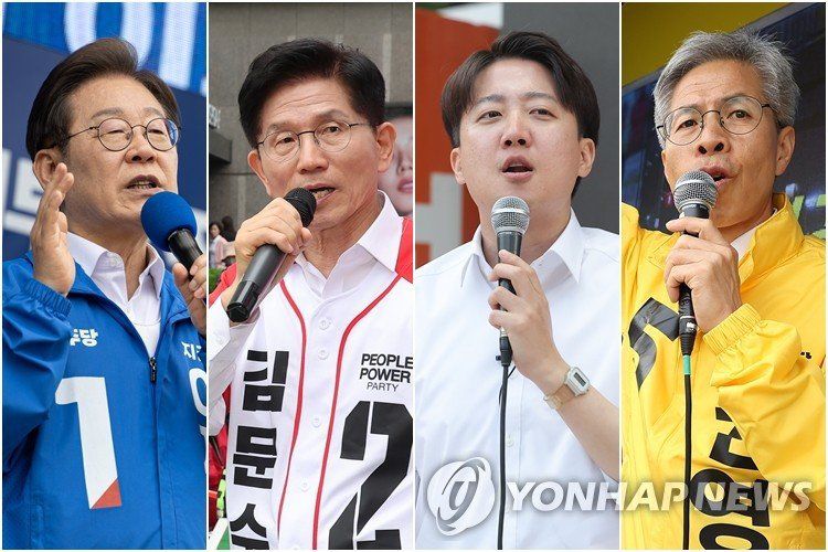 (왼쪽부터) 이재명 더불어민주당 대선 후보, 김문수 국민의힘 대선 후보, 이준석 개혁신당 대선 후보, 권영국 민주노동당 대선 후보/사진=연합뉴스