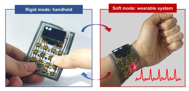 가변강성 웨어러블 기기. KAIST 제공