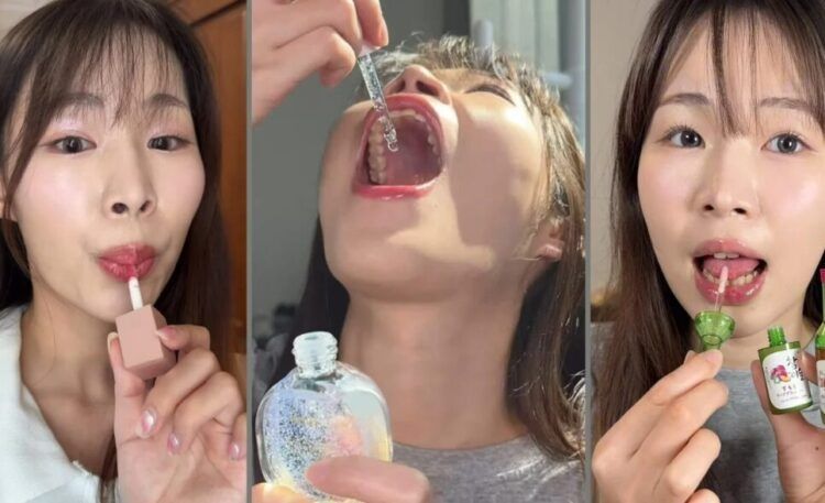 '화장품 먹방'이라는 독특한 콘텐츠로 인기를 모은 20대 대만 인플루언서의 갑작스러운 사망 소식에 중독에 의한 사망 가능성이 제기됐다. [사진=SNS]