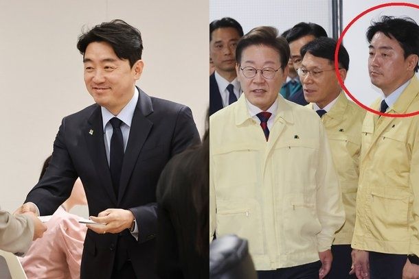 지난 5일 강훈식 대통령비서실장의 시간에 따른 모습 변화가 온라인상에서 화제가 되고 있다. 연합뉴스