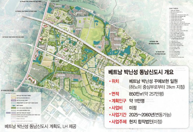 임현성 LH 베트남 지사장이 베트남 박닌성 동남신도시에 대해 설명하고 있다. LH 제공