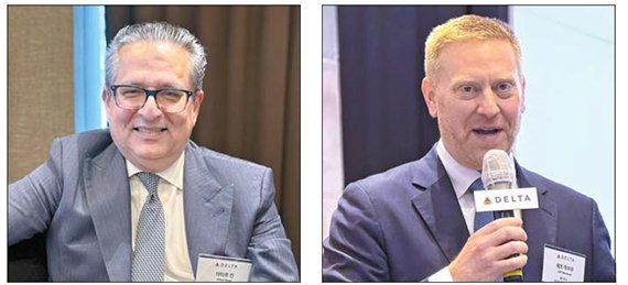 아타르칸 델타항공 아시아 태평양 글로벌 세일즈 디렉터(왼쪽)와 제프 무마우 델타항공 아시아 태평양 부사장. 사진=강구귀 기자