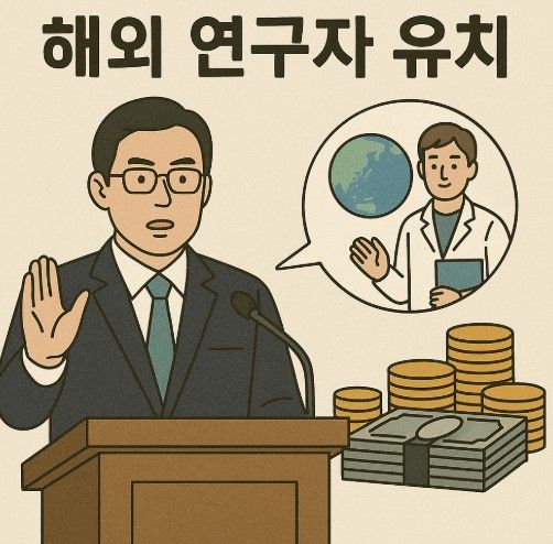 일본의 해외연구자 유치와 관련한 챗GPT 일러스트. 오픈AI 제공