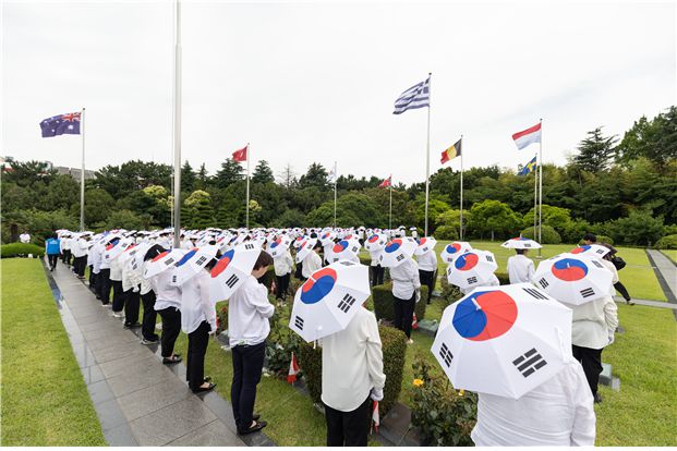지난해 열린 UN전몰용사 추모제 모습. 한국자유총연맹 부산시지부 제공