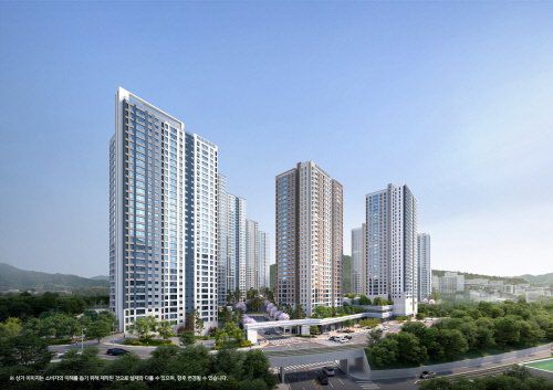 창원 메가시티 자이&위브_주경 투시도