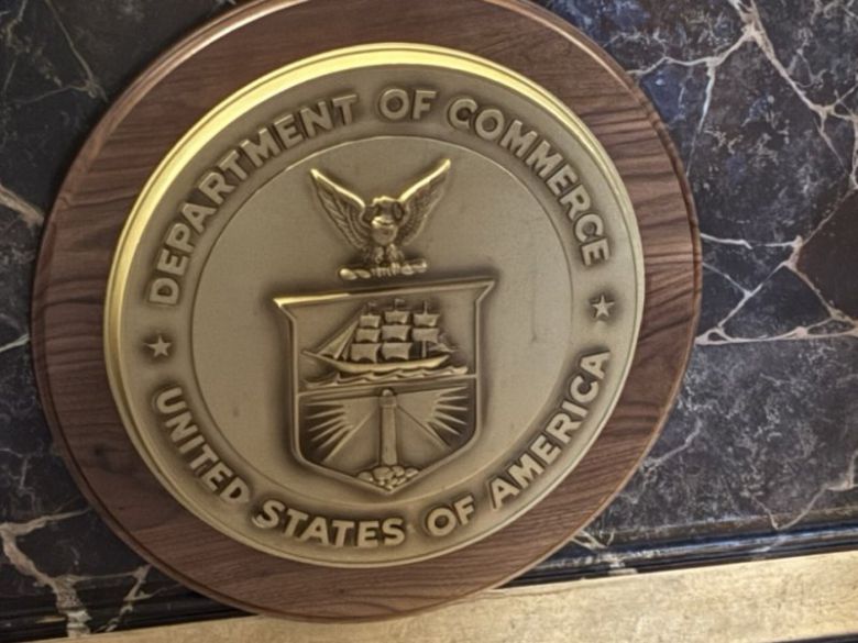 [워싱턴=뉴시스]미국 상무부 로고. 뉴시스