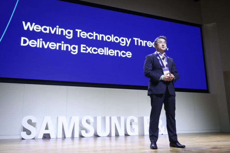 남궁홍 삼성E&A 사장이 지난 20일 서울 강동구 상일동 글로벌엔지니어링센터(GEC)에서 개최된 '미래 에너지 기술 및 혁신 기술 소통의 장' 삼성E&A 테크 포럼에서 개회사를 하고 있다. 삼성E&A 제공