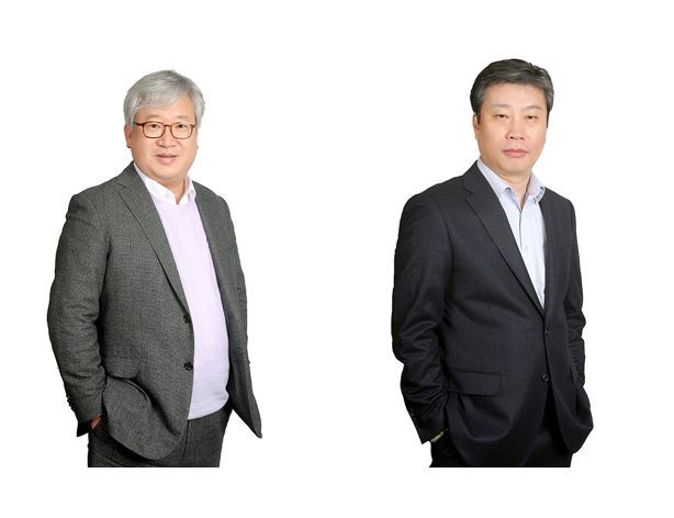 사진 좌측부터 리딩투자증권 김충원 총괄 부회장, 최규원 대표이사. 리딩투자증권 제공.