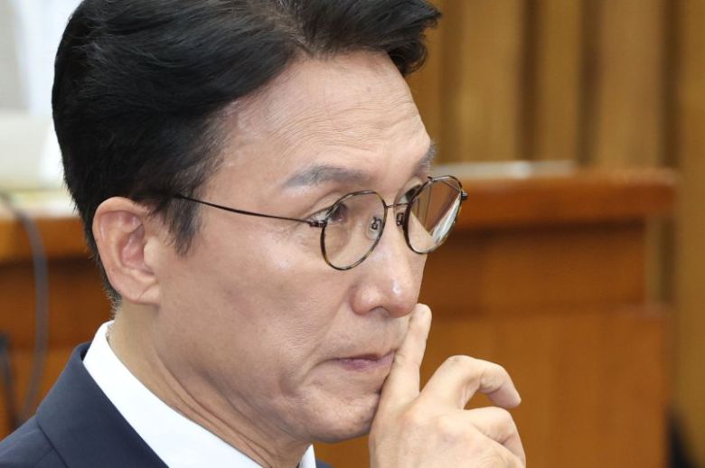 김민석 국무총리 후보자가 24일 오전 서울 여의도 국회에서 열린 인사청문회에 출석해 있다. 사진=뉴스1