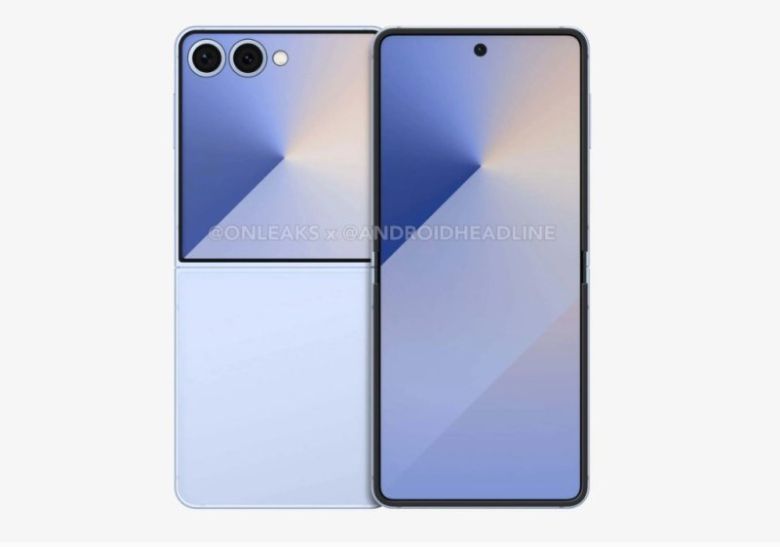 갤럭시Z플립7 유출 렌더링. 온리크스·안드로이드 헤드라인 출처. /사진=뉴스1