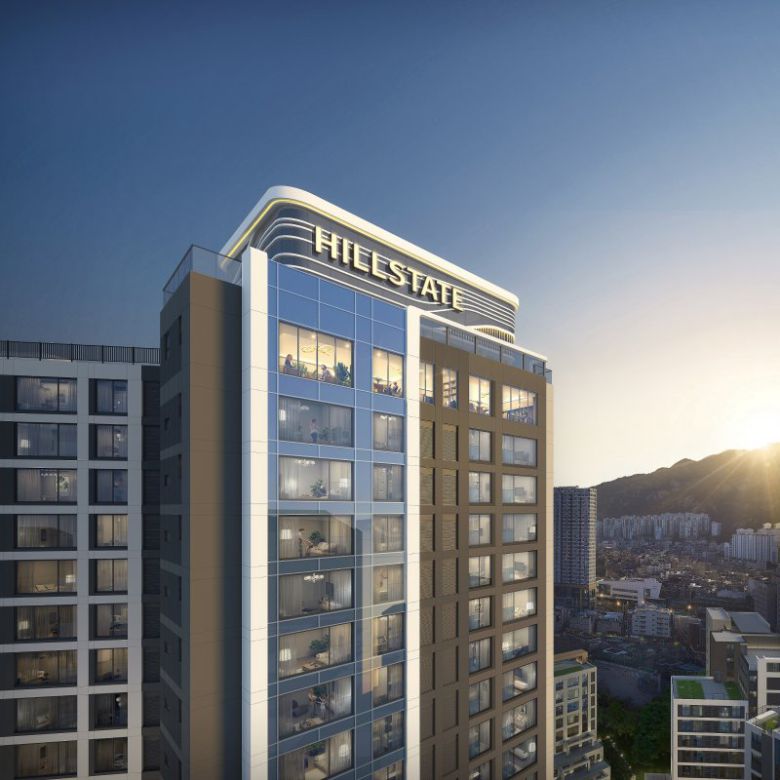 신사업을 통해 개선된 외관 사례(흑석9구역) 이미지 현대건설 제공