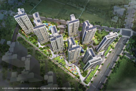 e편한세상 군산 디오션루체 조감도