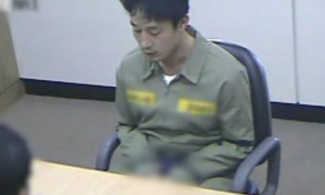 범행을 자백하는 강호순. 사진=SBS '꼬리에 꼬리를 무는 그날 이야기' 갈무리