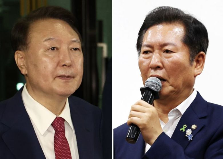 윤석열 전 대통령, 정청래 더불어민주당 의원/사진=연합뉴스