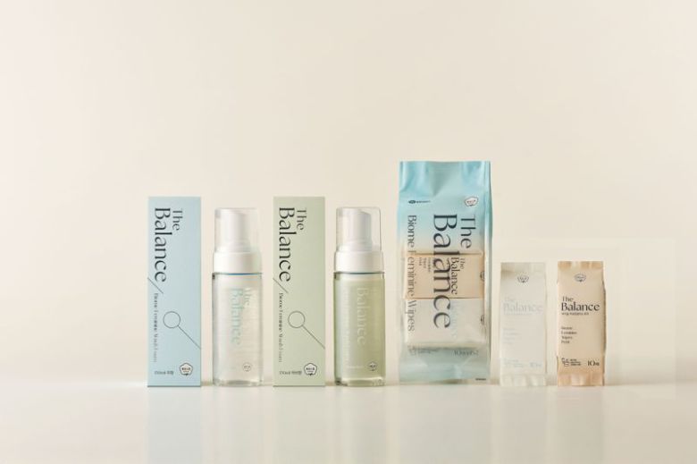 '좋은느낌 더밸런스' Y존 피부 케어 제품. 유한킴벌리 제공