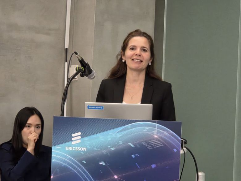 시벨 톰바즈 에릭슨 코리아 파트너스 CEO가 15일 서울 중구 HSBC 빌딩에서 열린 국내 기자간담회에서 발언하고 있다. 사진=구자윤 기자