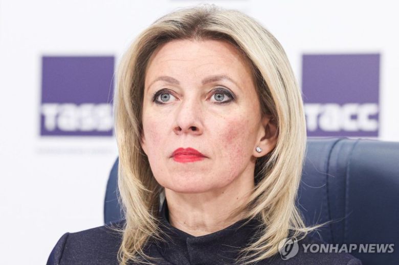 마리야 자하로바 러시아 외무부 대변인. 연합뉴스