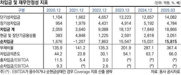 엘앤에프 재무현황. 한국신용평가 제공