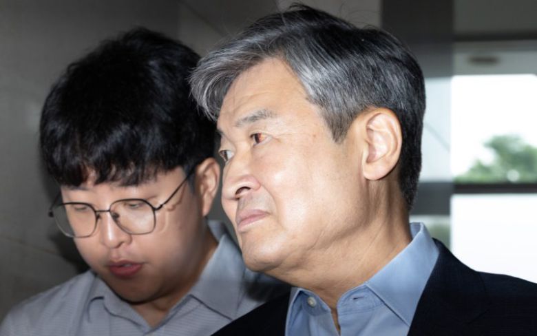 조태용 전 국정원장이 8월 8일 오전 서울 서초구 이명현 순직 해병 특별검사 사무실에 조사를 받기 위해 출석하고 있다. /사진=뉴시스