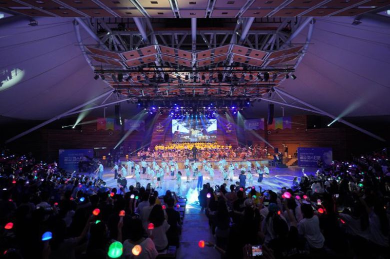 7일 오후 꿈의 오케스트라와 무용단, 극단이 모두 함께 완성한 합동공연. 한국문화예술교육진흥원 제공