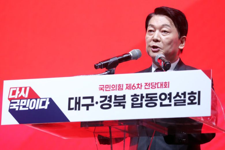 안철수 국민의힘 대표 후보. 뉴시스