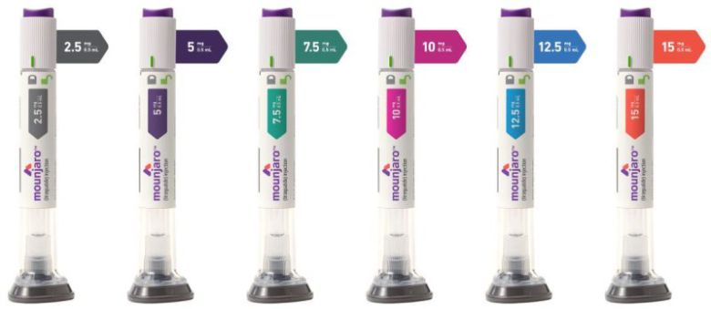 일라이 릴리가 개발한 비만·당뇨 치료제 '마운자로' 제품군. 한국릴리 제공