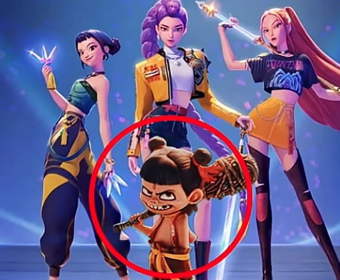 케이팝 데몬 헌터스 이미지에 너자2 주인공을 삽입한 이미지