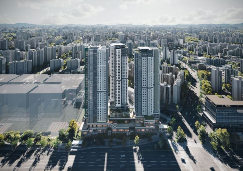 경기 수원시 '망포역 푸르지오 르마크' 조감도. 대우건설 제공