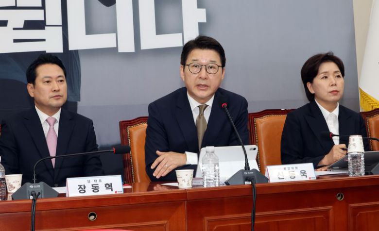 국민의힘 신동욱 최고위원이 1일 서울 여의도 국회에서 열린 최고위원회의에서 발언하고 있다. 사진=박범준 기자