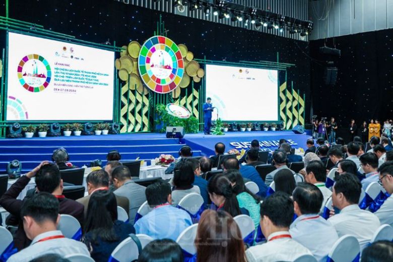 제19회 호찌민시 국제관광박람회 4일 개막식 전경. 호찌민시 관광국 제공